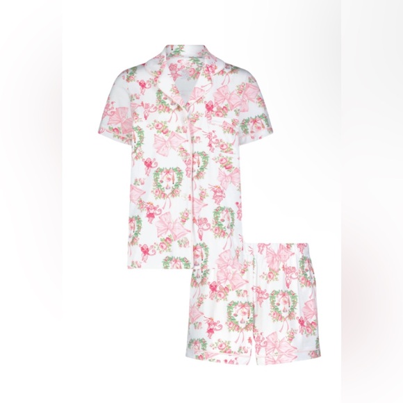 Love shack fancy x roller rabbit merry monkey beaux polo pajamas - Picture 2 of 4